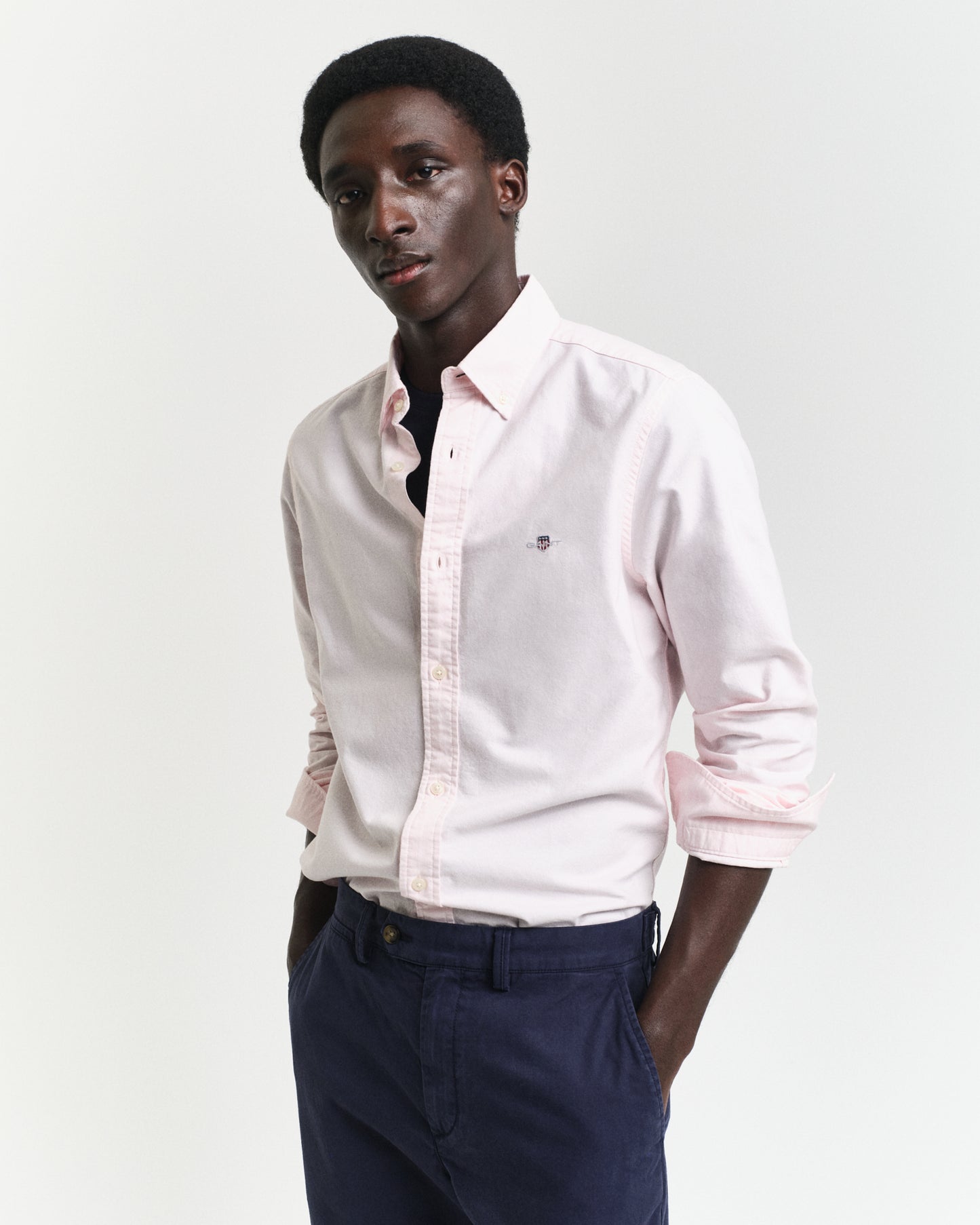 LIGHT PINK, SLIM CLASSIC OXFORD SHIRT BY GANT AU.