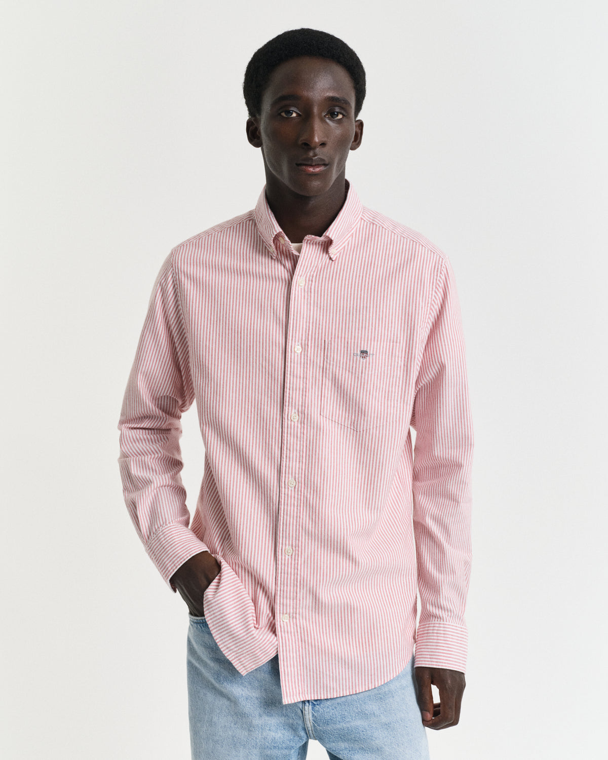 Regular Fit Banker Stripe Classic Oxford Shirt