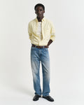 BANANA YELLOW, REG CLASSIC OXFORD STRIPE SHIRT BY GANT AU.