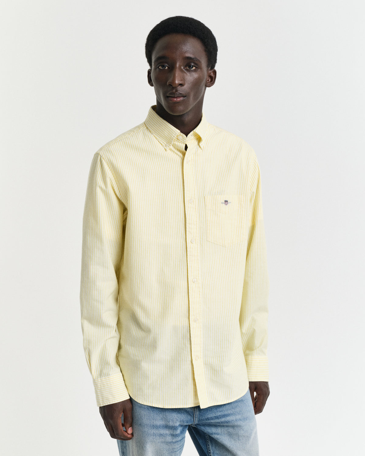 Regular Fit Banker Stripe Classic Oxford Shirt