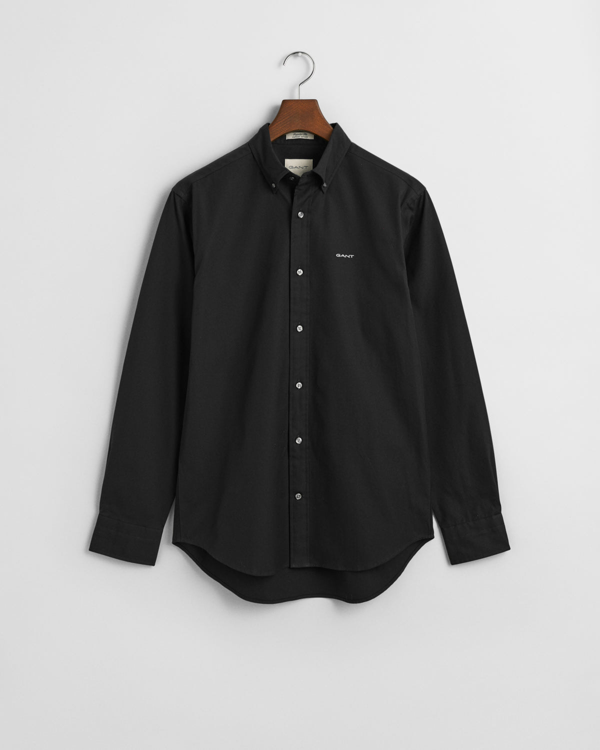 BLACK, REG PINPOINT OXFORD SHIRT BY GANT AU.