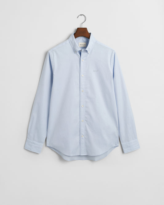LIGHT BLUE, REG PINPOINT OXFORD SHIRT BY GANT AU.