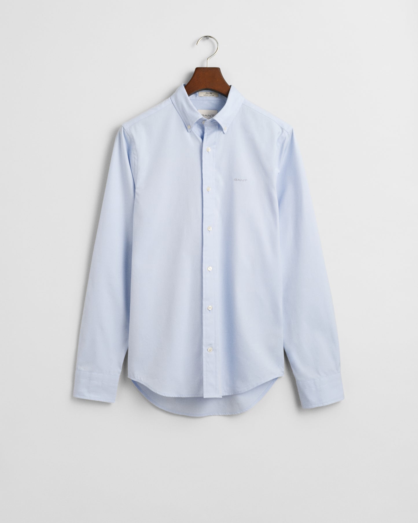 LIGHT BLUE, SLIM PINPOINT OXFORD SHIRT BY GANT AU.