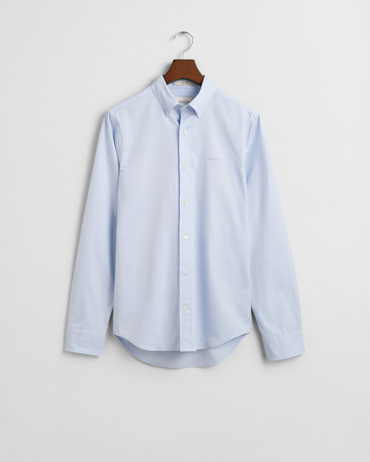 LIGHT BLUE, SLIM PINPOINT OXFORD SHIRT BY GANT AU.