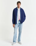 DEEP GREEN, REG CLASSIC OXFORD STRIPE SHIRT BY GANT AU.