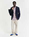 RUBY RED, REG CLASSIC OXFORD STRIPE SHIRT BY GANT AU.