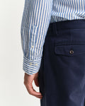 RICH BLUE, REG TEXTURE STRIPE SHIRT, CLOSE-UP BY GANT AU.