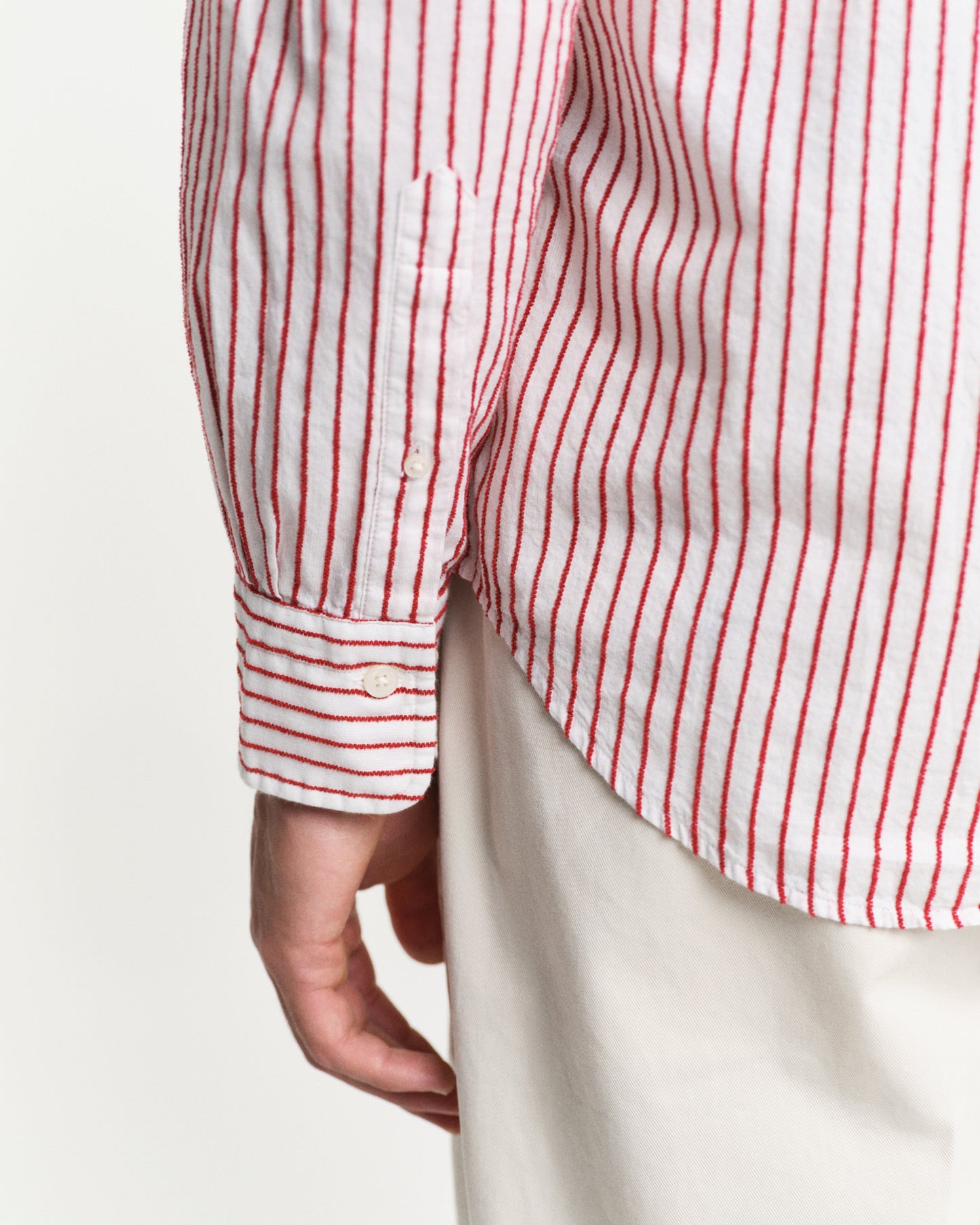 Regular Fit Textured Stripe Shirt
