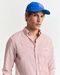 MODEL WEARING REG TEXTURE STRIPE SHIRT