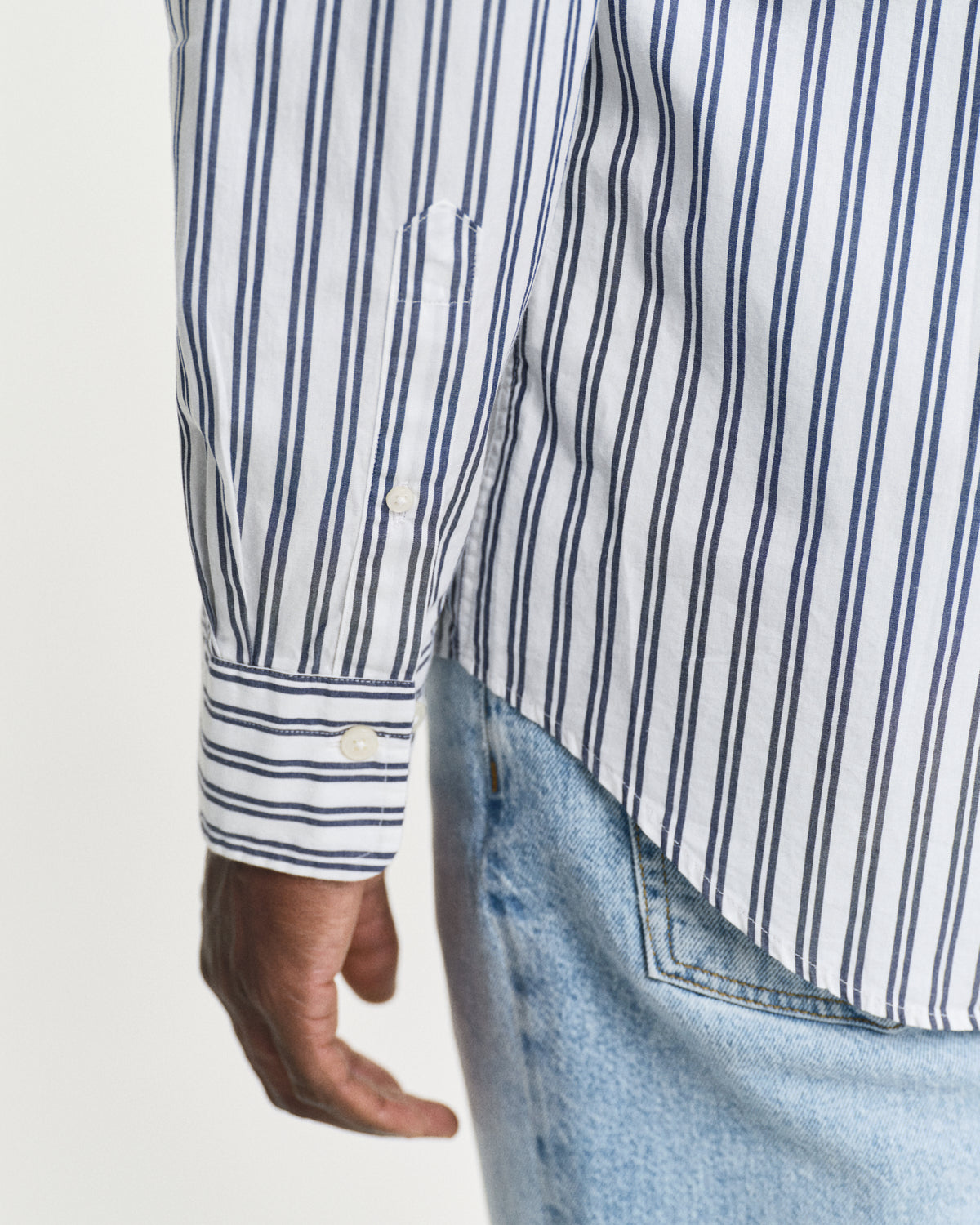 Regular Fit Striped Classic Poplin Shirt