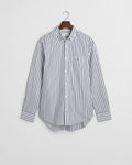 WHITE, REG CLASSIC POPLIN STRIPE SHIRT, FLAT-LAY BY GANT AU.