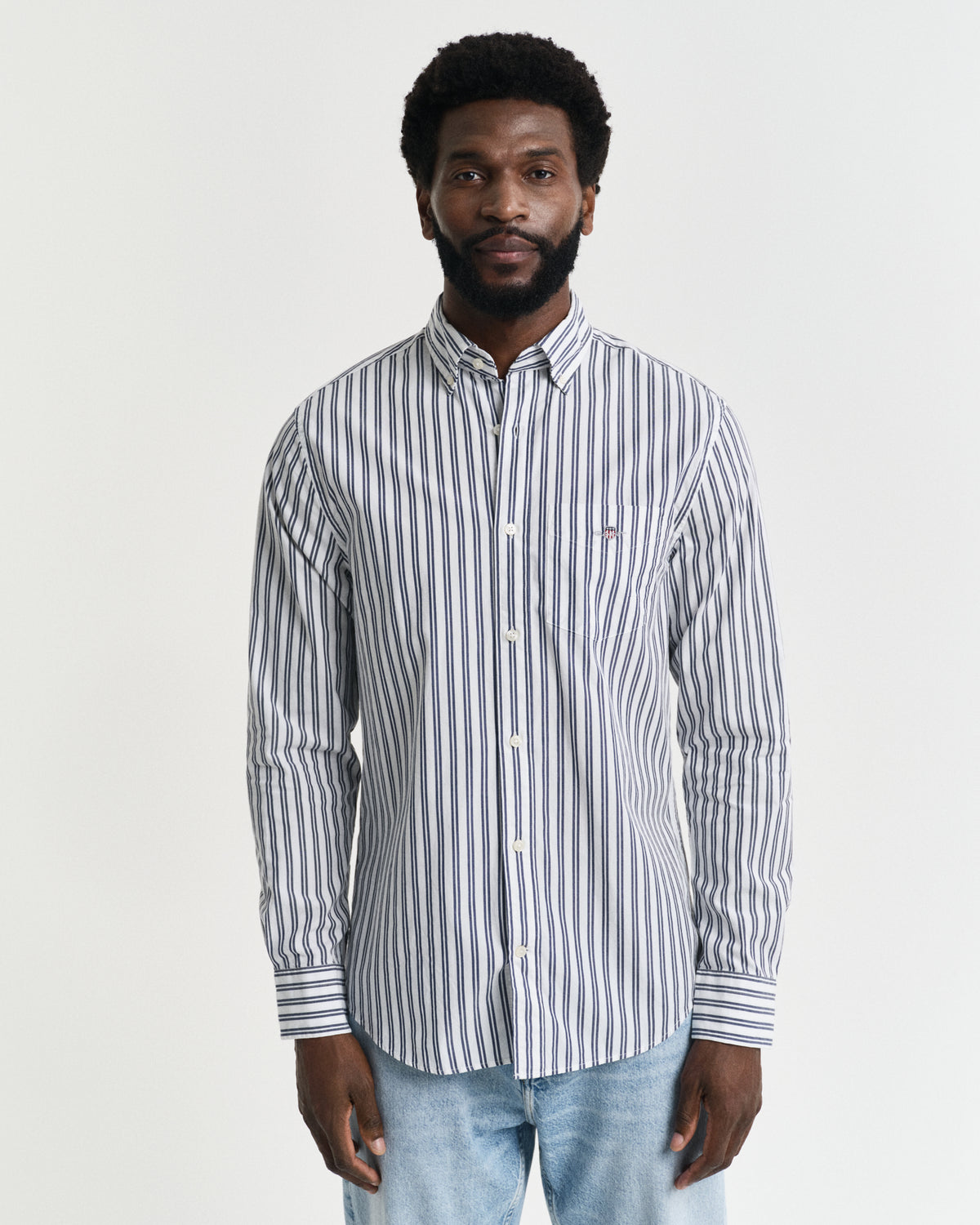 Regular Fit Striped Classic Poplin Shirt