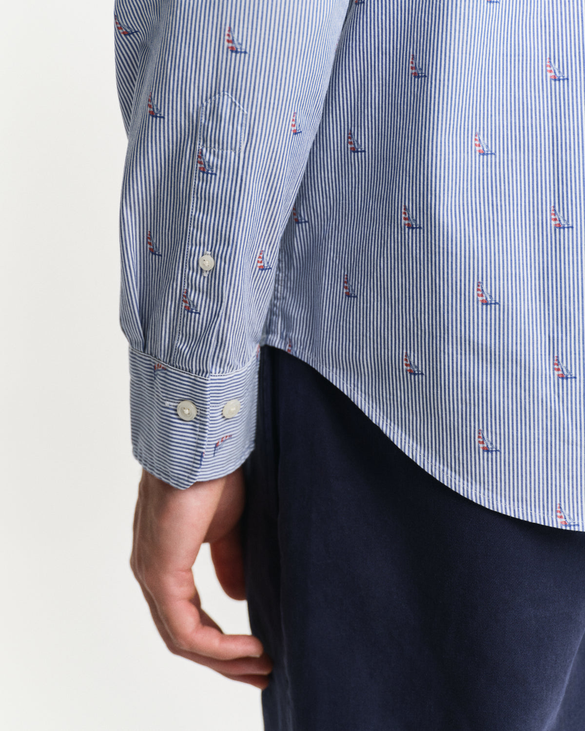 Regular Fit Sailing Fil Coupé Shirt