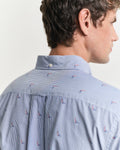 COLLEGE BLUE, REG SAILING FIL COUPE SHIRT, CLOSE-UP BY GANT AU.
