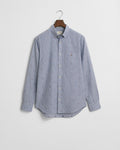 COLLEGE BLUE, REG SAILING FIL COUPE SHIRT, FLAT-LAY BY GANT AU.