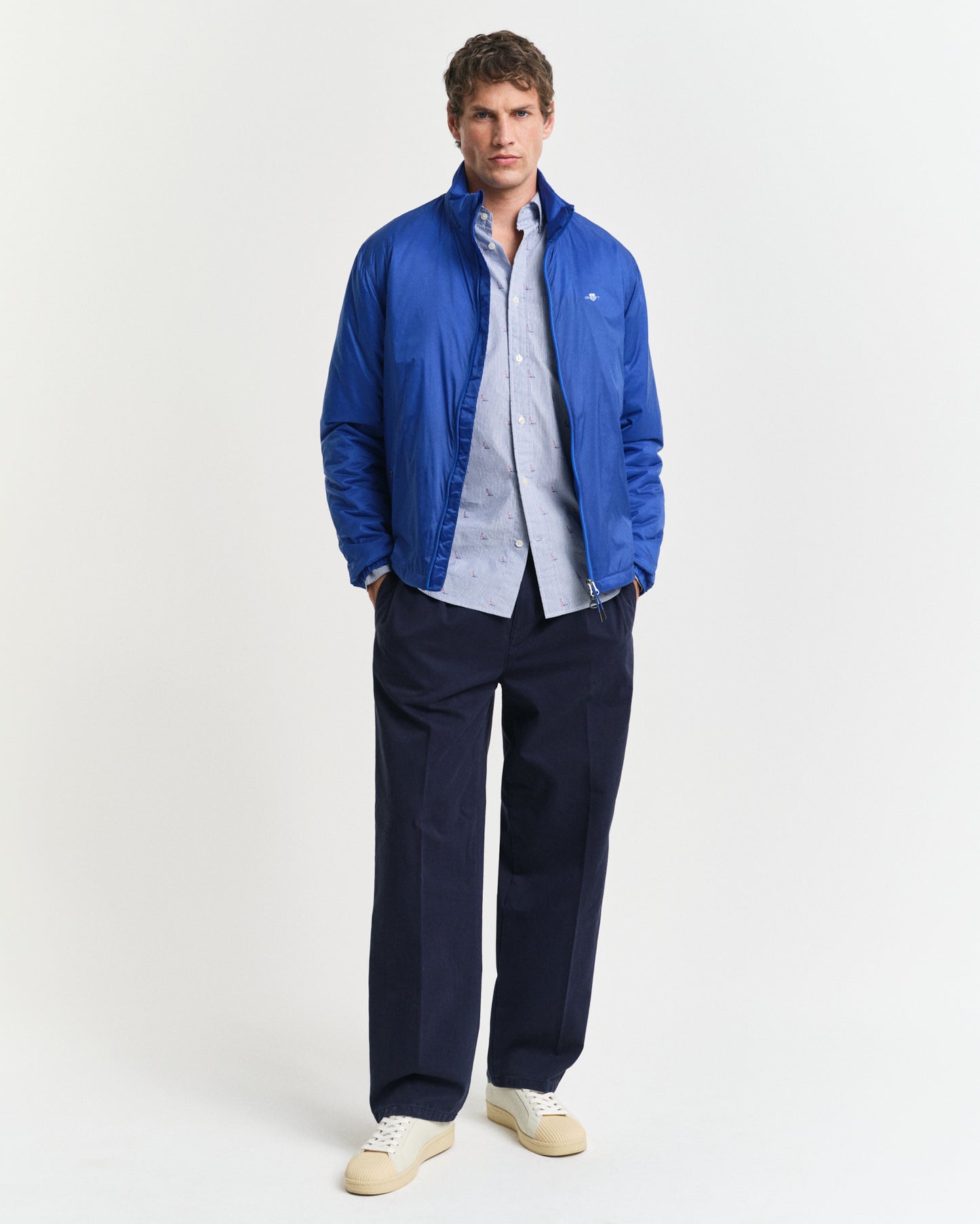 COLLEGE BLUE, REG SAILING FIL COUPE SHIRT BY GANT AU.
