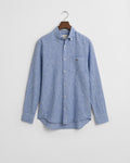 RICH BLUE, REG COTTON LINEN STRIPE SHIRT, FLAT-LAY BY GANT AU.