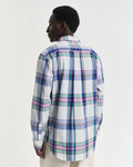 EGGSHELL, REG SEERSUCKER MADRAS SHIRT, BACK-VIEW BY GANT AU.