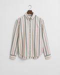EGGSHELL, REG ARCHIVE OXFORD STRIPE, FLAT-LAY BY GANT AU.