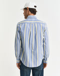 RICH BLUE, REG ARCHIVE OXFORD STRIPE, BACK-VIEW BY GANT AU.