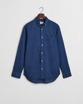 PERSIAN BLUE, REG SUNFADED VOILE SHIRT, FLAT-LAY BY GANT AU.