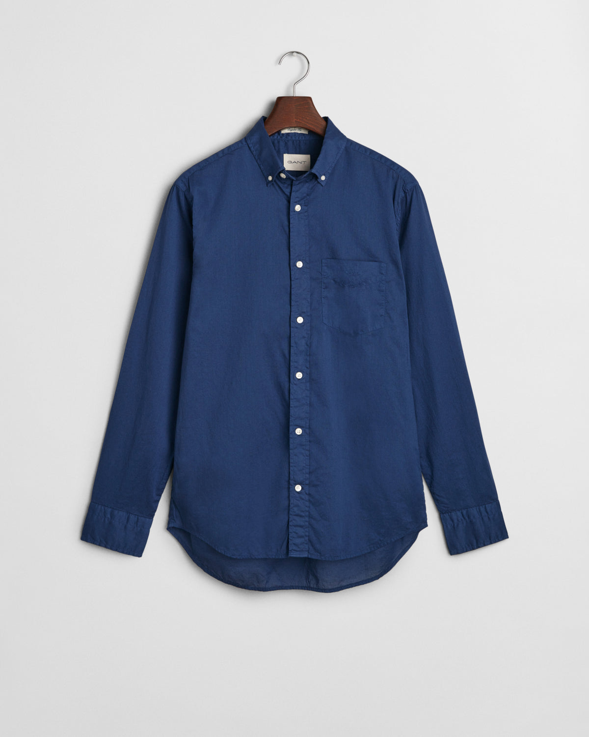 PERSIAN BLUE, REG SUNFADED VOILE SHIRT, FLAT-LAY BY GANT AU.