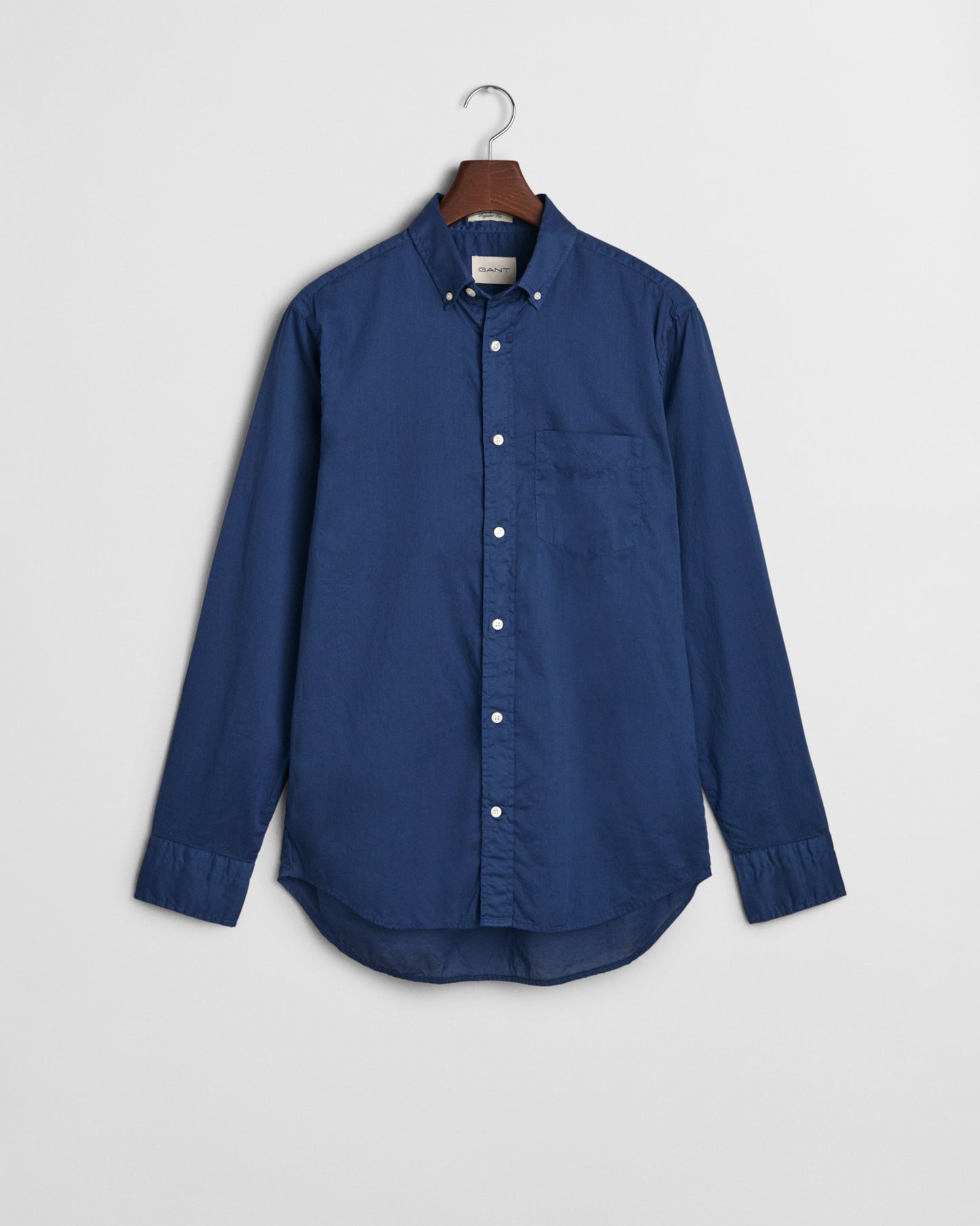 PERSIAN BLUE, REG SUNFADED VOILE SHIRT, FLAT-LAY BY GANT AU.