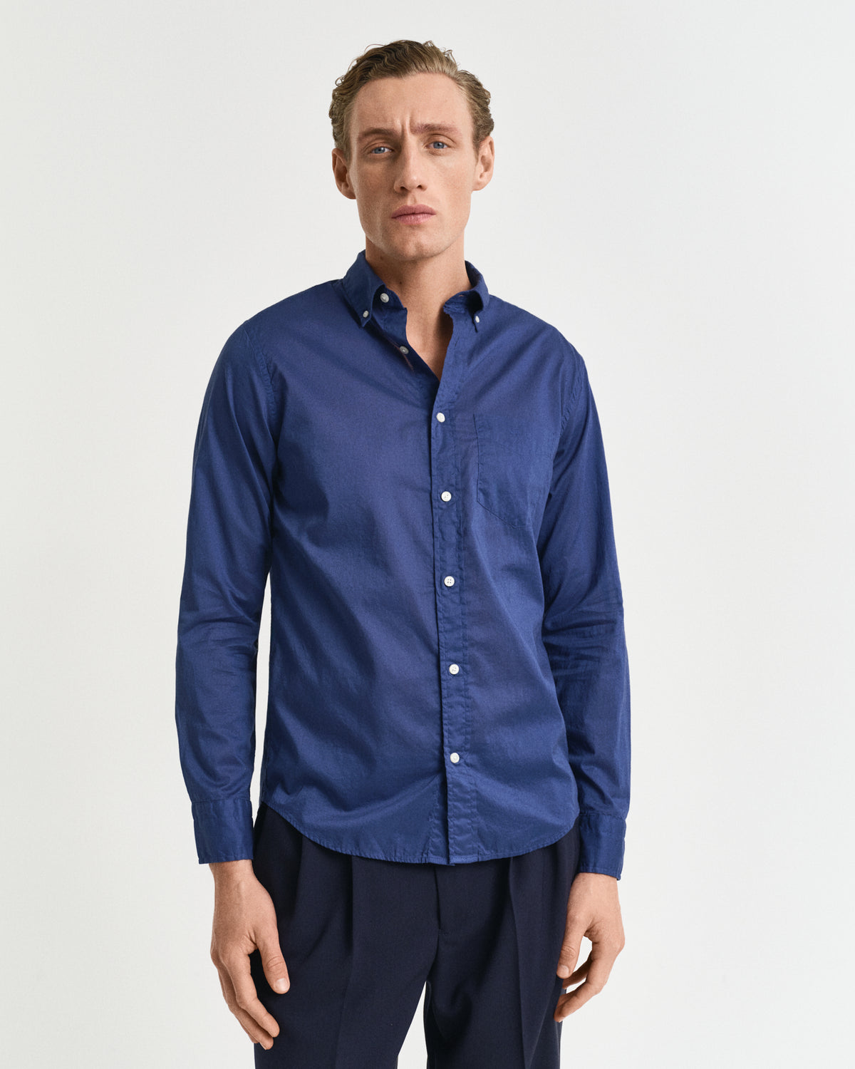 Regular Fit Sunfaded Voile Shirt