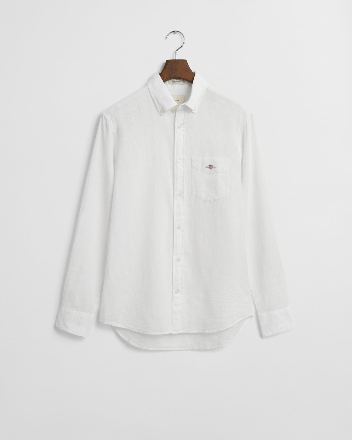 WHITE, REG COTTON LINEN SHIRT, FLAT-LAY BY GANT AU.