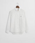 WHITE, REG COTTON LINEN SHIRT, FLAT-LAY BY GANT AU.