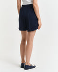 EVENING BLUE, REL LINEN BLEND PULL ON SHORTS, BACK-VIEW BY GANT AU.