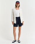 EVENING BLUE, REL LINEN BLEND PULL ON SHORTS BY GANT AU.