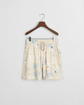 PUTTY, REL FLORAL PRINT SHORTS, FLAT-LAY BY GANT AU.
