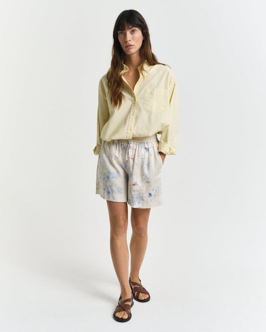 PUTTY, REL FLORAL PRINT SHORTS, FRONT-VIEW BY GANT AU.