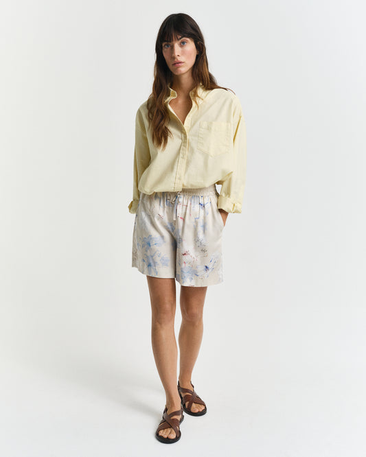 PUTTY, REL FLORAL PRINT SHORTS, FRONT-VIEW BY GANT AU.