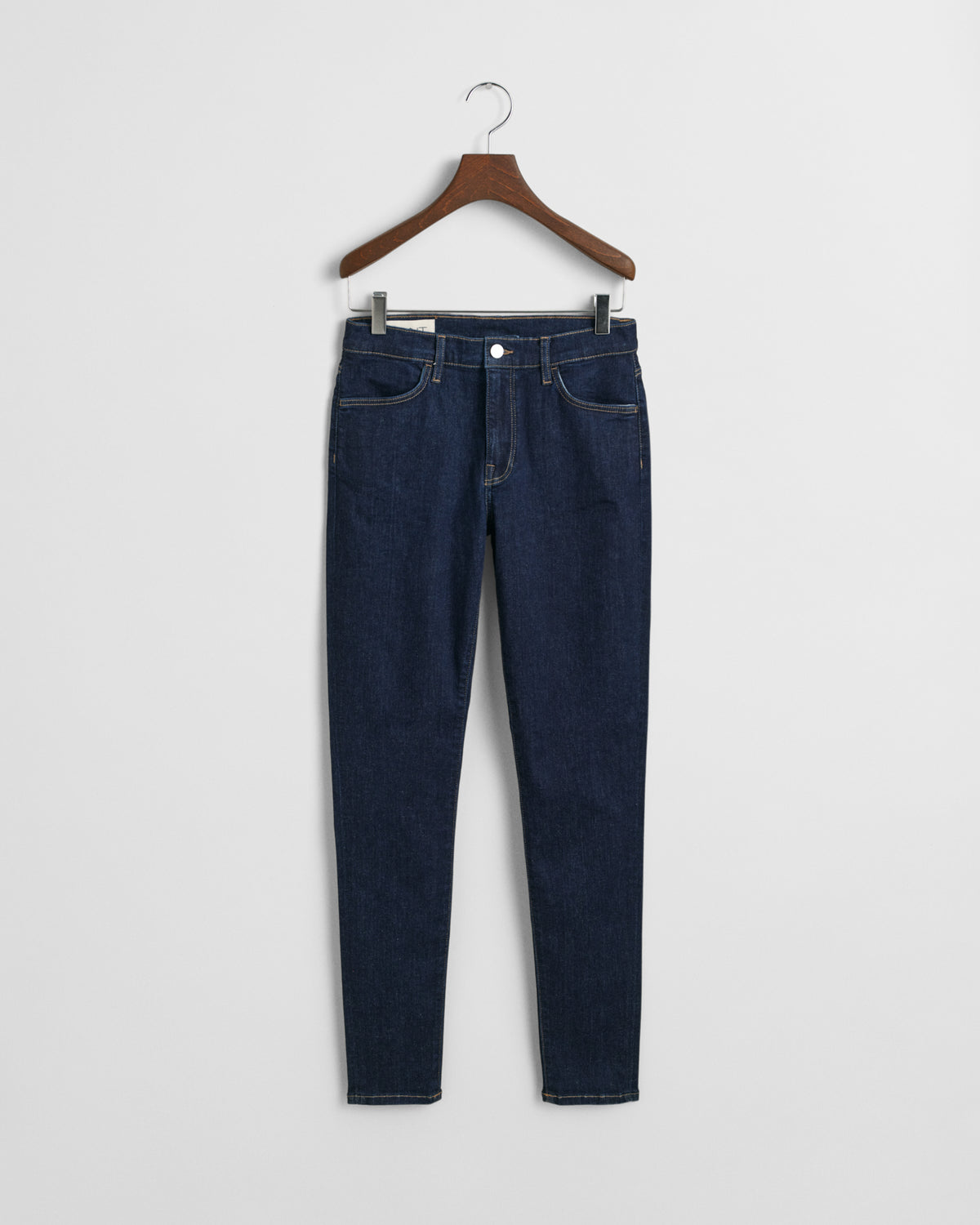 DARK BLUE, SKINNY STRETCH JEANS, FRONT-VIEW BY GANT AU.