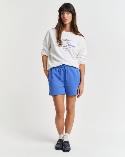 PERFECT BLUE, REG SHIELD SHORTS, FRONT-VIEW BY GANT AU.