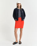 ORANGE RED, REG SHIELD JERSEY SKIRT BY GANT AU.