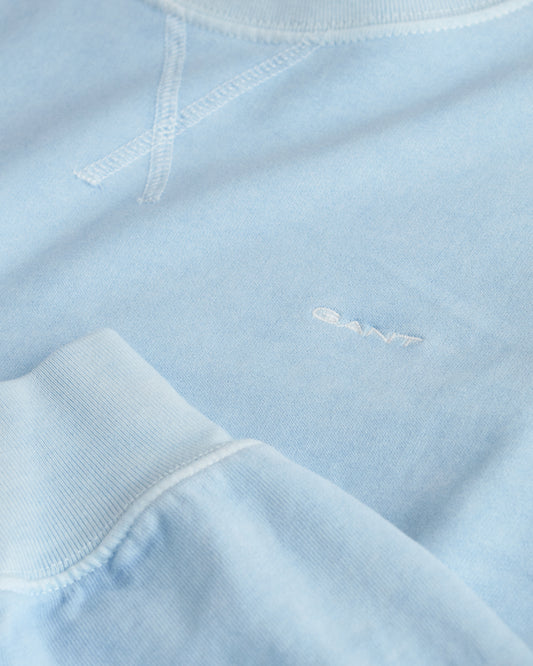 FRESH BLUE, REG SUNFADED C-NECK SWEAT, CLOSE-UP BY GANT AU.