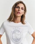 EGGSHELL, REG GRAPHIC SS T-SHIRT, CLOSE-UP BY GANT AU.