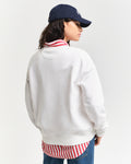 EGGSHELL, SHIELD C-NECK SWEAT, BACK-VIEW BY GANT AU.
