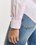 LIGHT PINK, REG CLASSIC POPLIN STRIPED SHIRT, CLOSE-UP BY GANT AU.