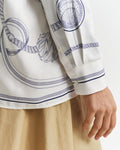CREAM, REL SAILING PRINT SHIRT, CLOSE-UP BY GANT AU.