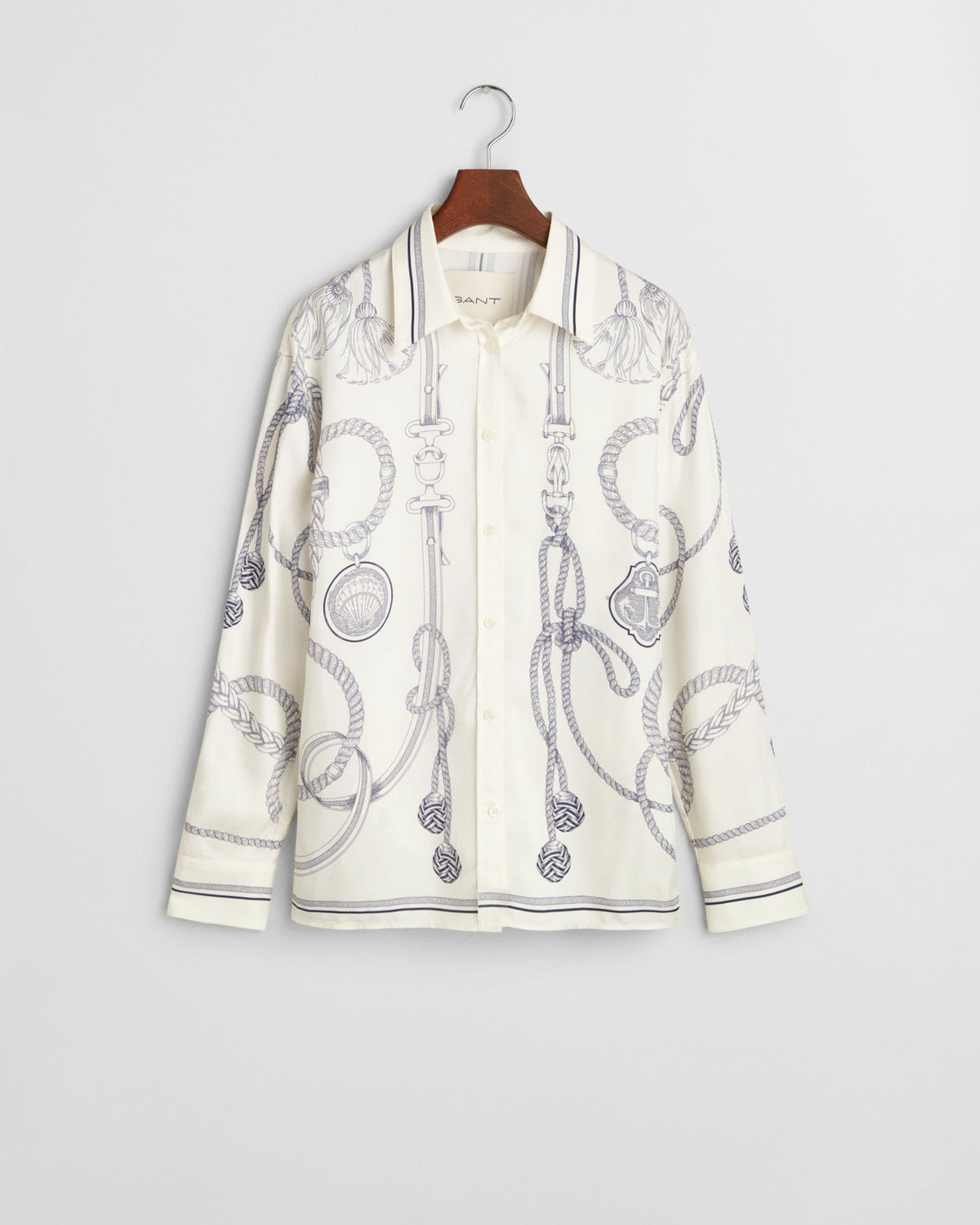 CREAM, REL SAILING PRINT SHIRT, FLAT-LAY BY GANT AU.