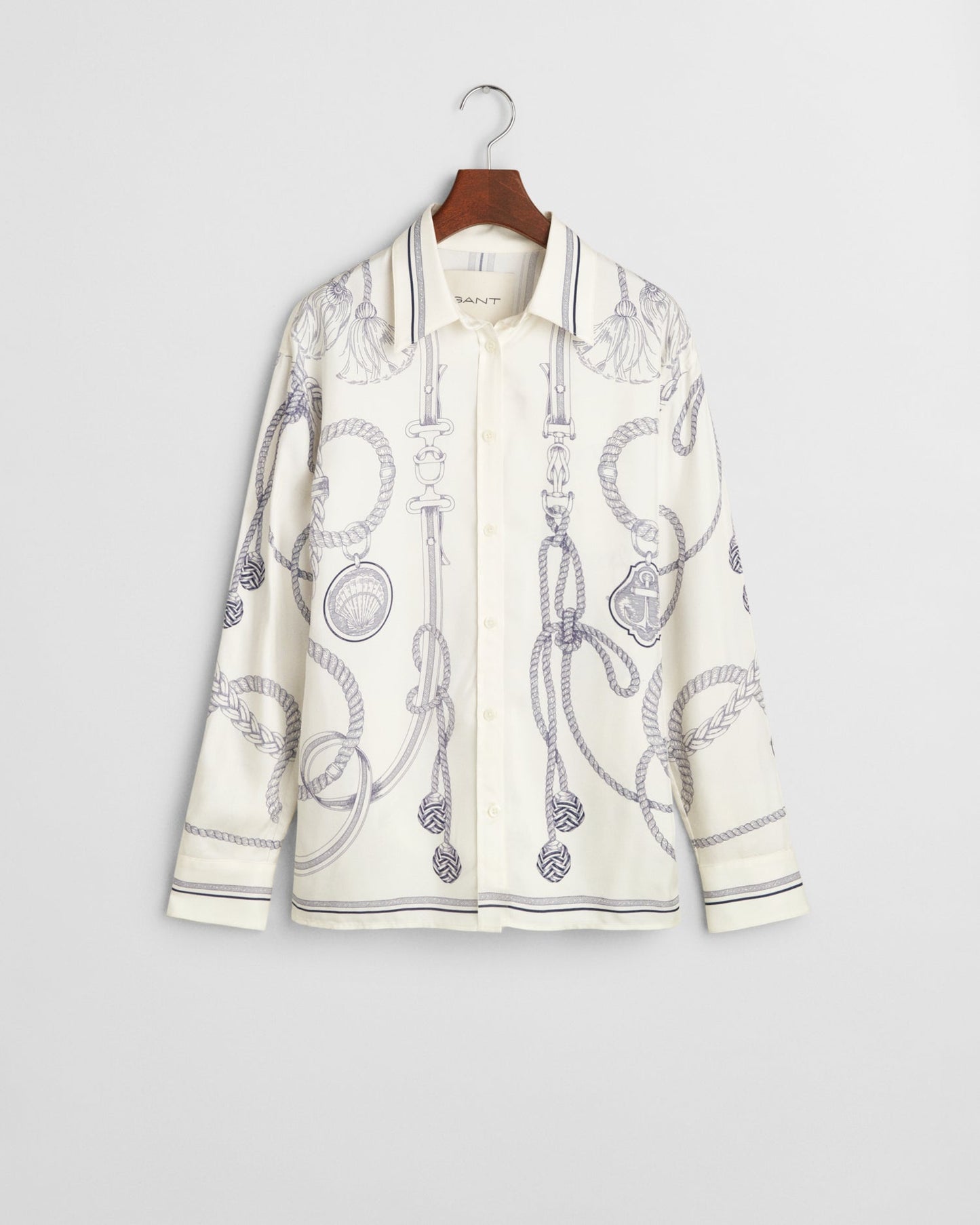 CREAM, REL SAILING PRINT SHIRT, FLAT-LAY BY GANT AU.