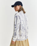 CREAM, REL SAILING PRINT SHIRT, BACK-VIEW BY GANT AU.