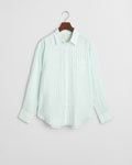 FADED MINT, REL STRIPED LINEN SHIRT, FLAT-LAY BY GANT AU.