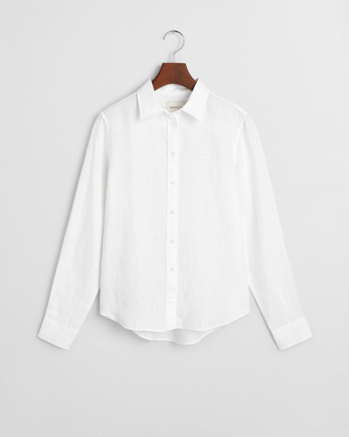 WHITE, REG LINEN SHIRT, FLAT-LAY BY GANT AU.
