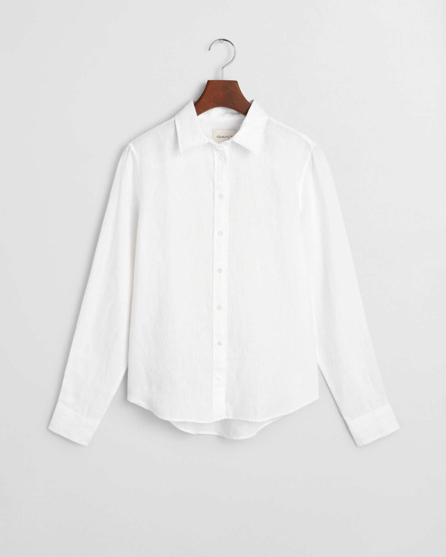 WHITE, REG LINEN SHIRT, FLAT-LAY BY GANT AU.