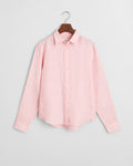 GERANIUM PINK, REG LINEN SHIRT, FLAT-LAY BY GANT AU.
